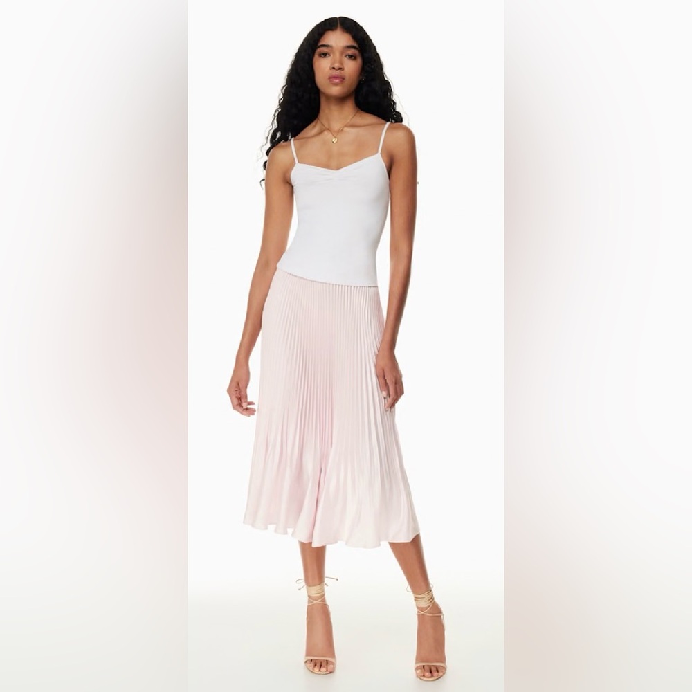 Wilfred Twirl Pleated Skirt in Light Pink
